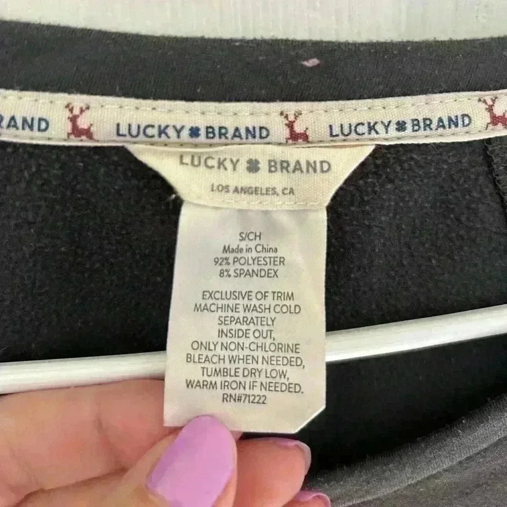 Lucky Brand Grey active Long Sleeve size small. - Picture 2 of 4